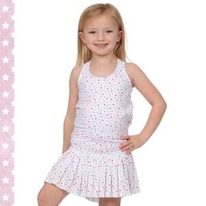 NEW AZARHIA mini pleated skort in pastel stars